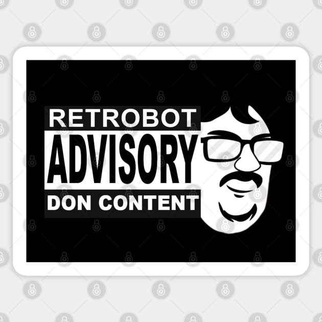 Don Content Warning Sticker by Number1Robot